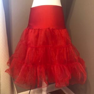 Grace Karin red crinoline